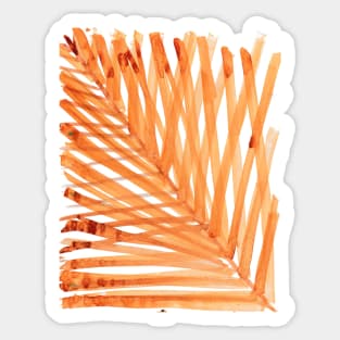 watercolor lines palm leaf 1 Sticker